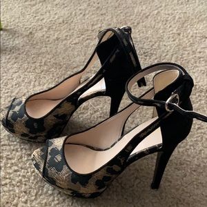 Leopard print heels